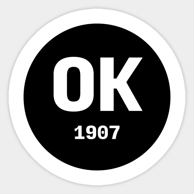 Oklahoma | OK 1907 Sticker by KodeLiMe